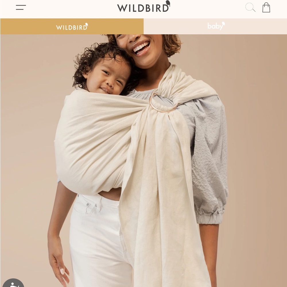 Linen ring sling, tried once not for me. No box